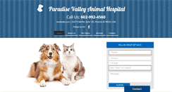 Desktop Screenshot of paradisevalleyvets.com